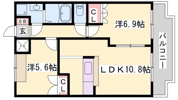 ストークコーポ大津茂の物件間取画像